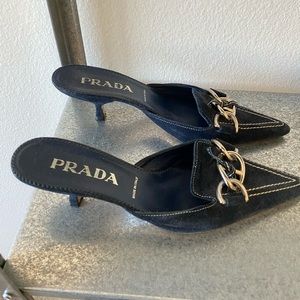 PRADA heeled mules